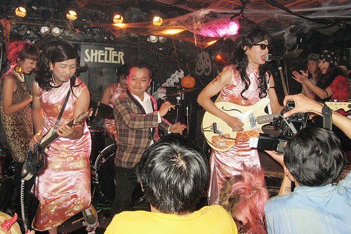 A Band Performing at The Shelter in Shimokitazawa
